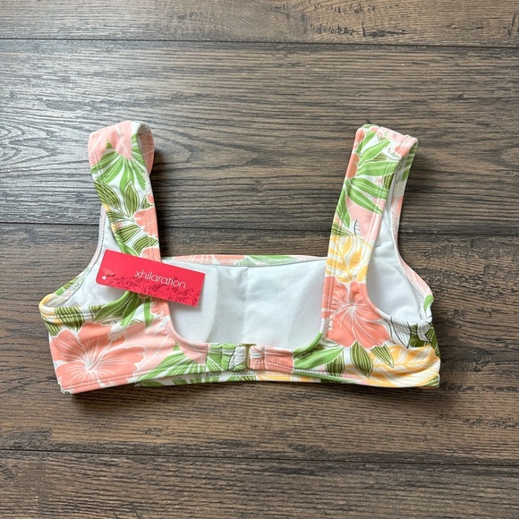 Floral Bikini Top with Tropical Print - Picture 2 of 2